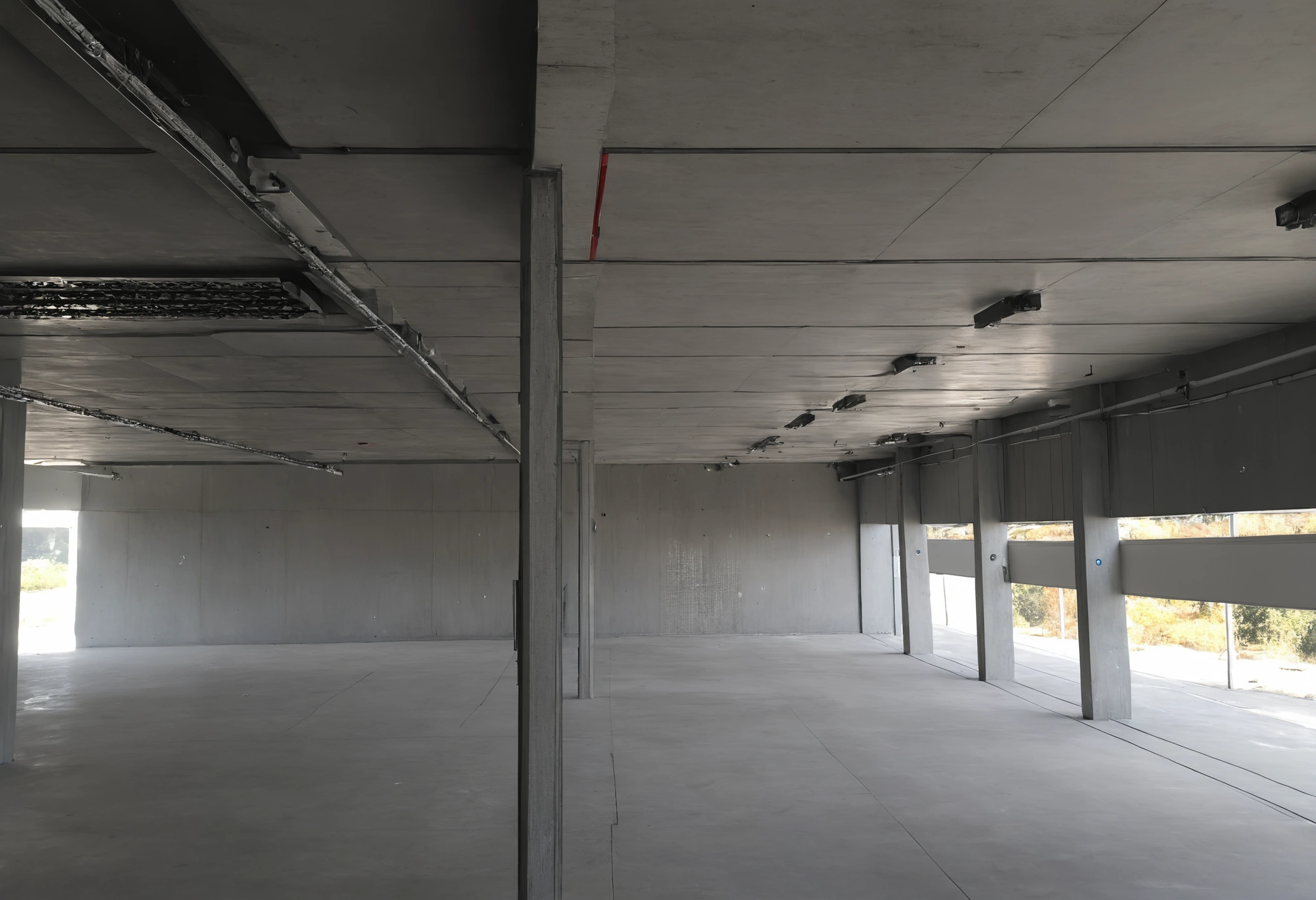Interior stripped to shell and core with exposed services, awaiting approval before works begin